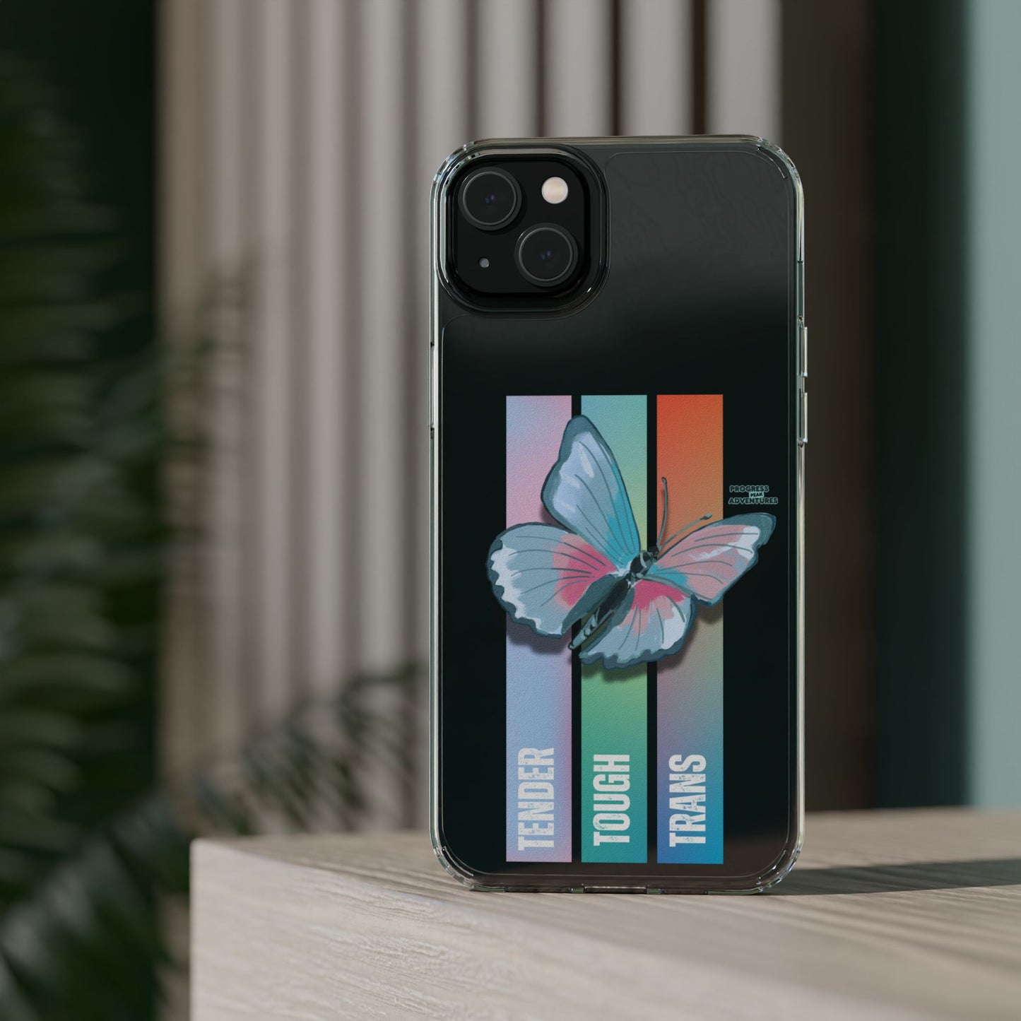 Adventure-Themed Clear Phone Case - Progress Peak Design