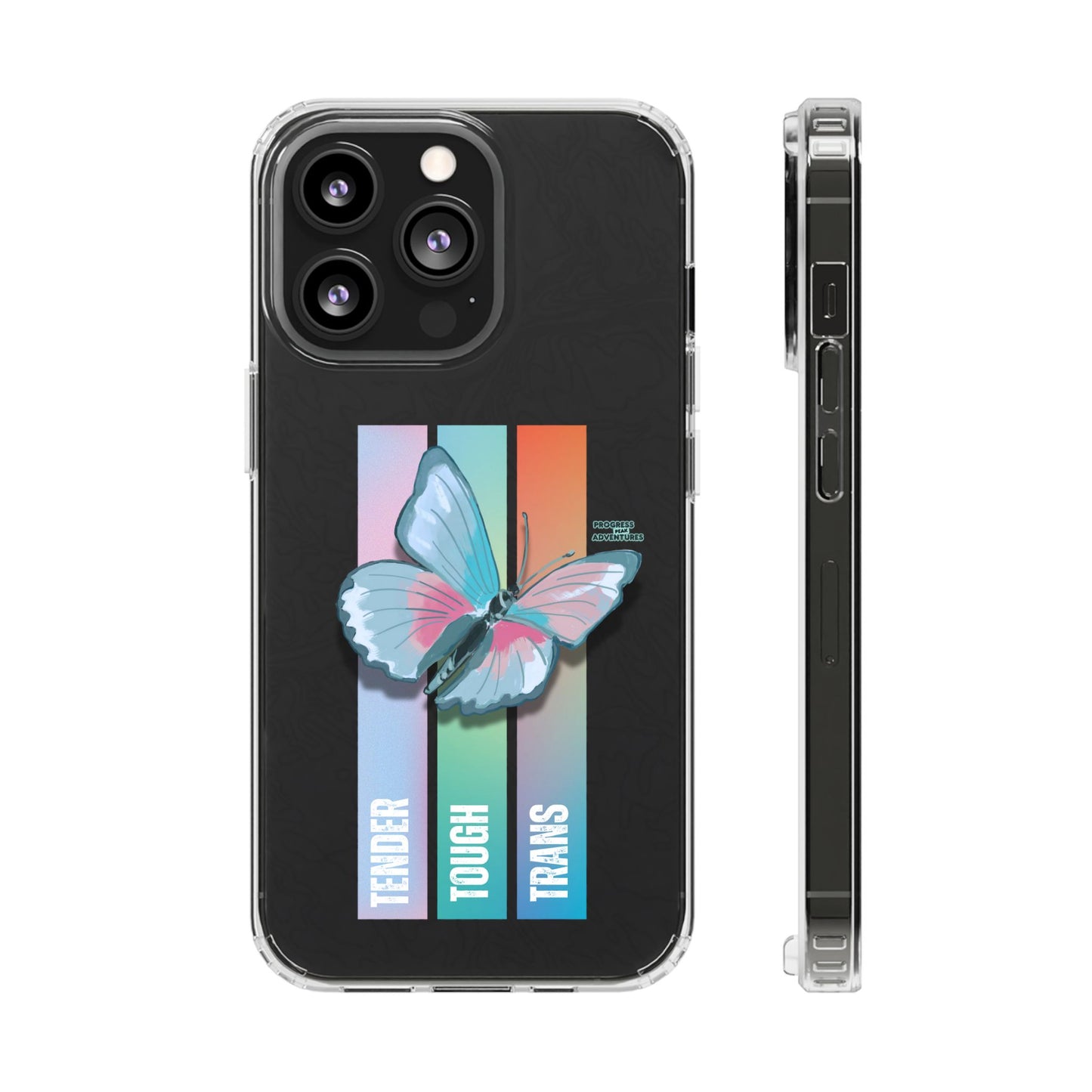 Adventure-Themed Clear Phone Case - Progress Peak Design