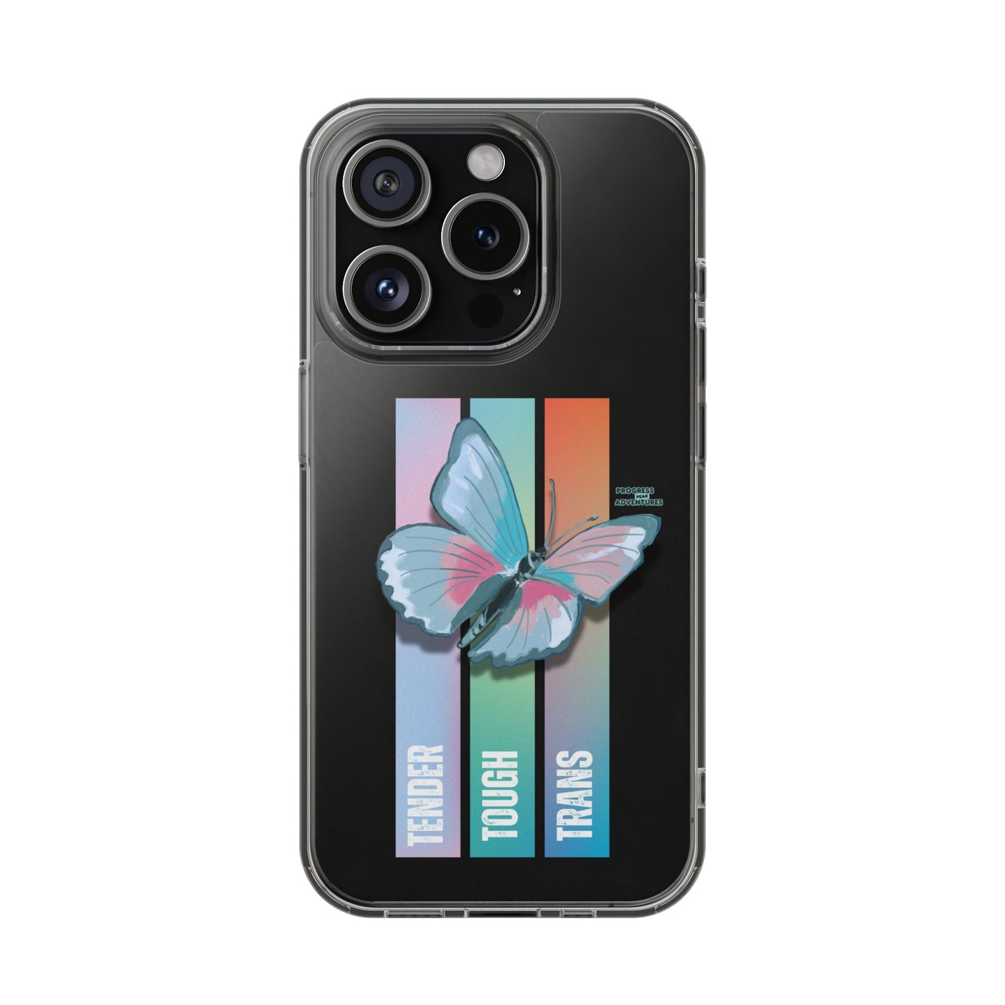 Adventure-Themed Clear Phone Case - Progress Peak Design