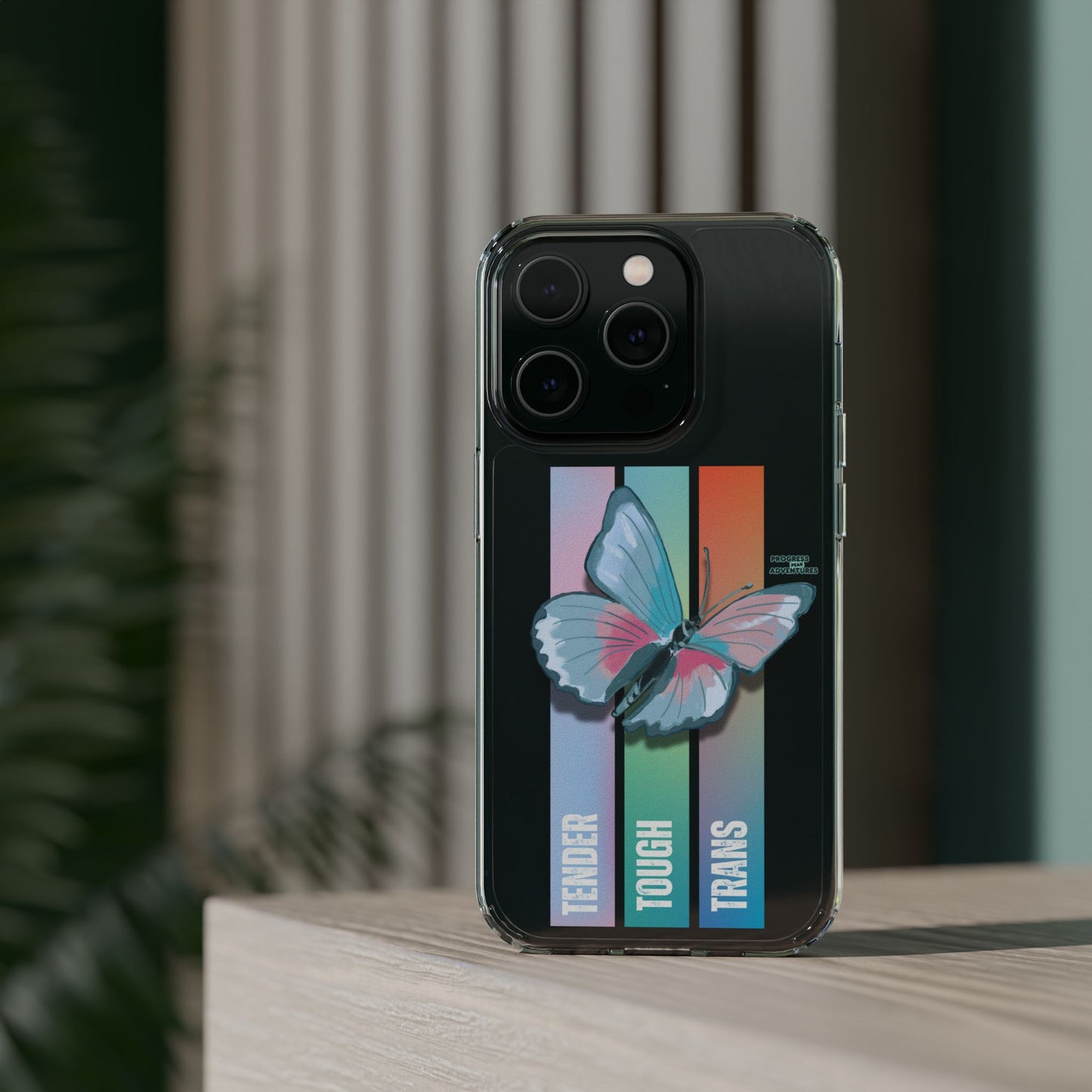 Adventure-Themed Clear Phone Case - Progress Peak Design