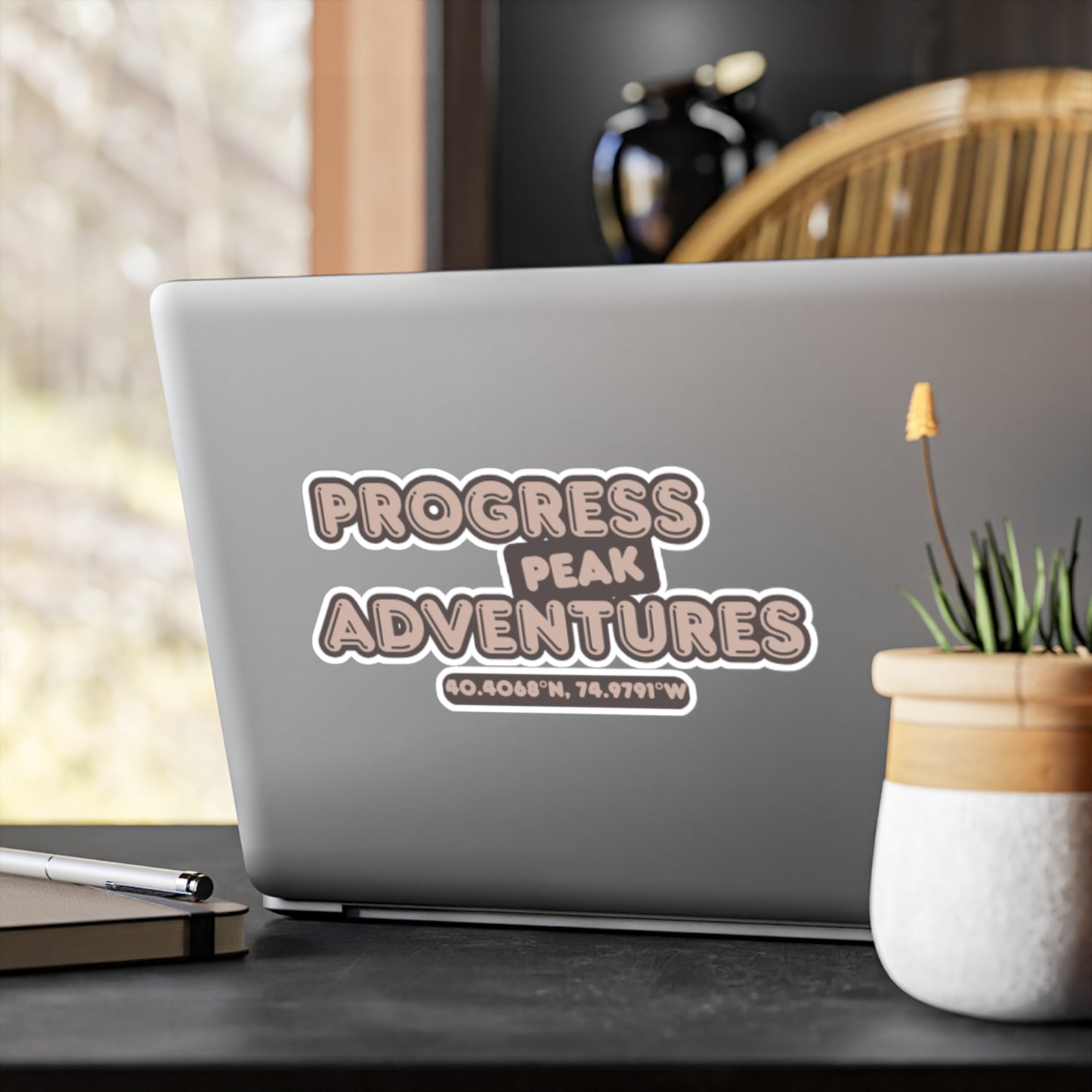 Brown Logo Vinyl Sticker