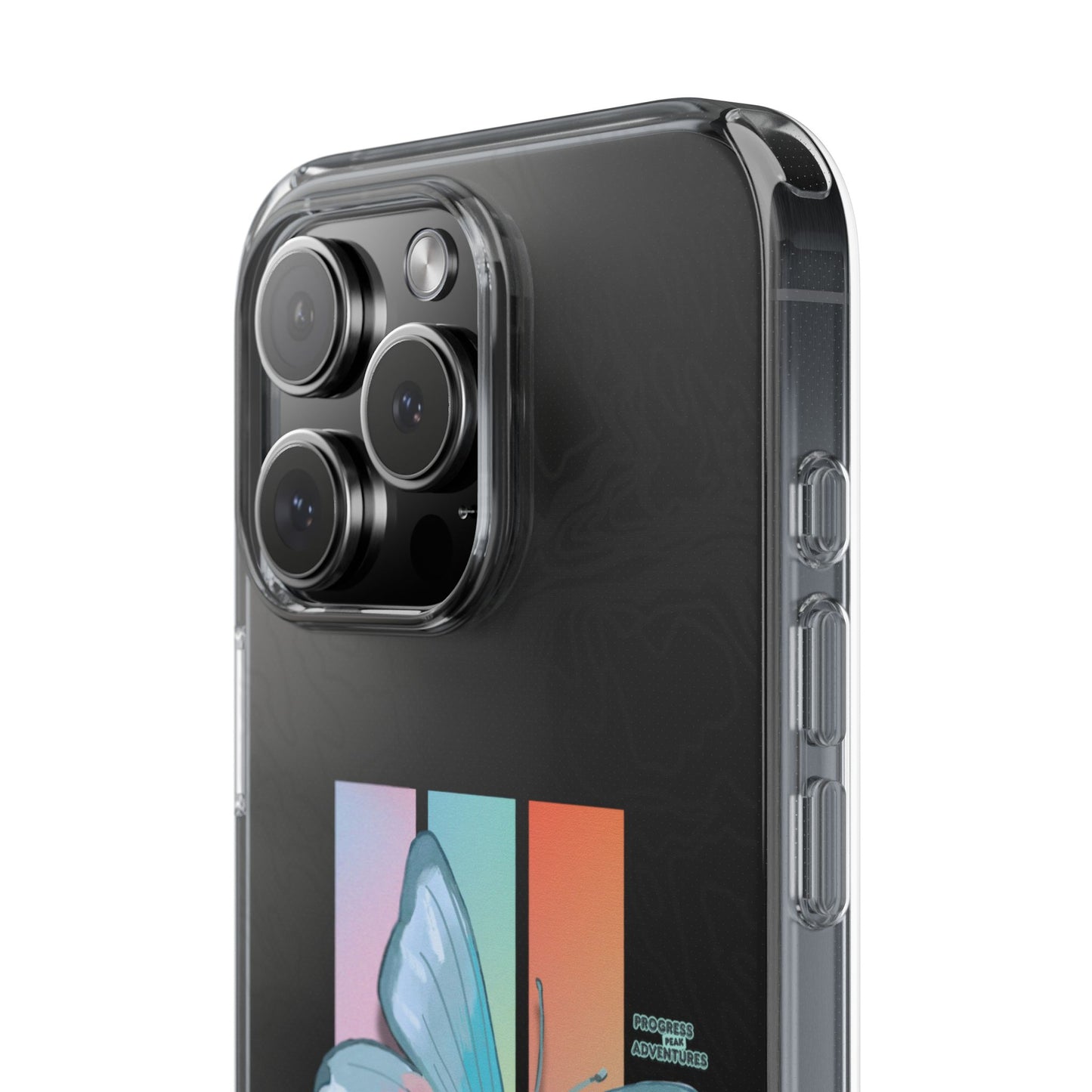 Adventure-Themed Clear Phone Case - Progress Peak Design