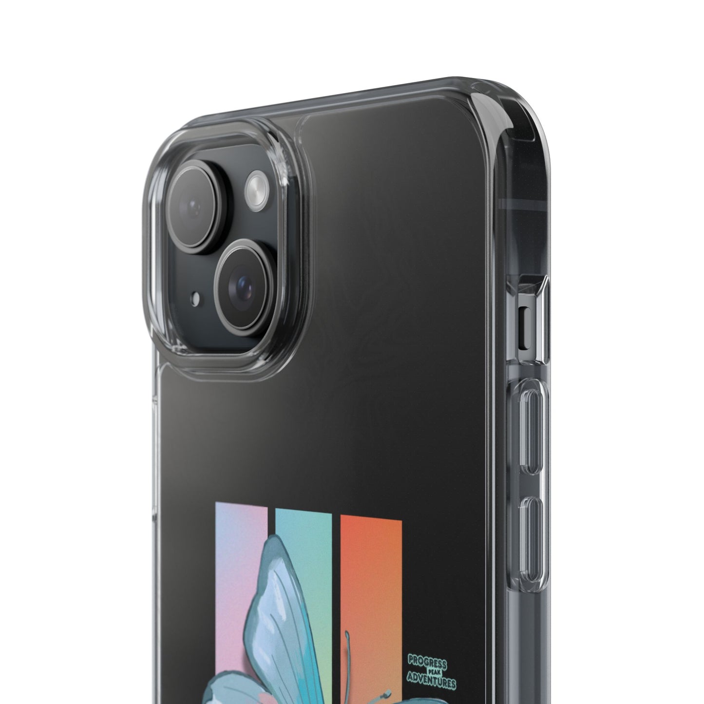 Adventure-Themed Clear Phone Case - Progress Peak Design