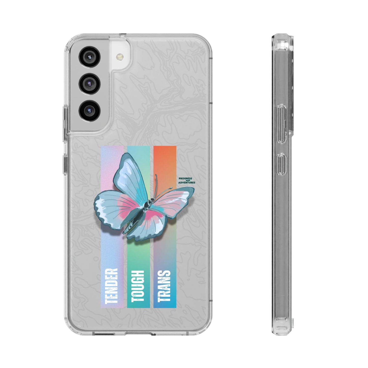 Adventure-Themed Clear Phone Case - Progress Peak Design