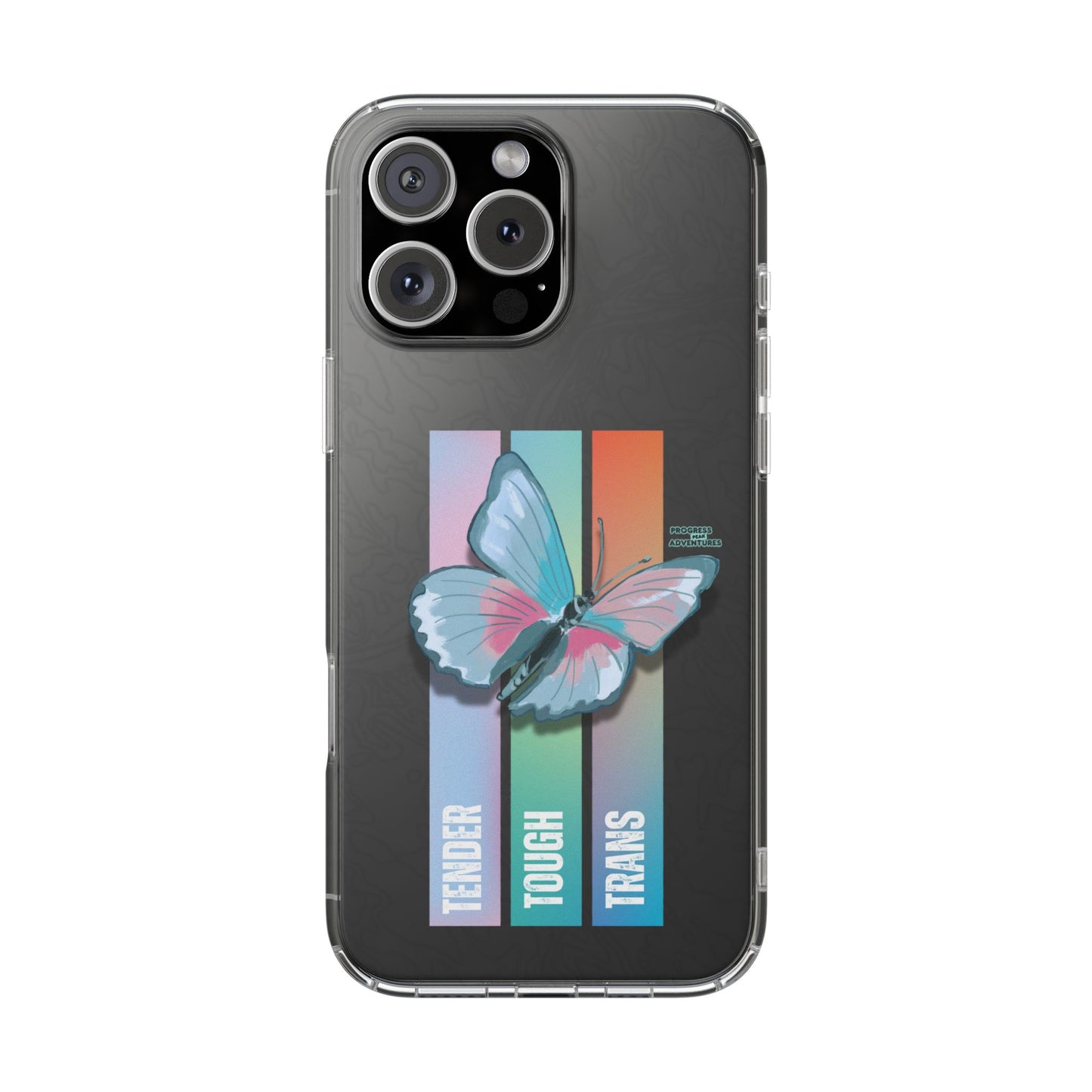 Adventure-Themed Clear Phone Case - Progress Peak Design