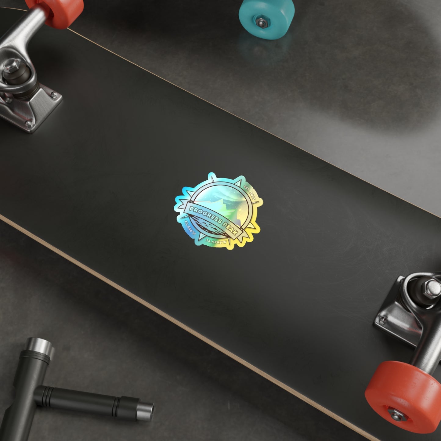 Progress Peak Adventures | Holographic Sticker