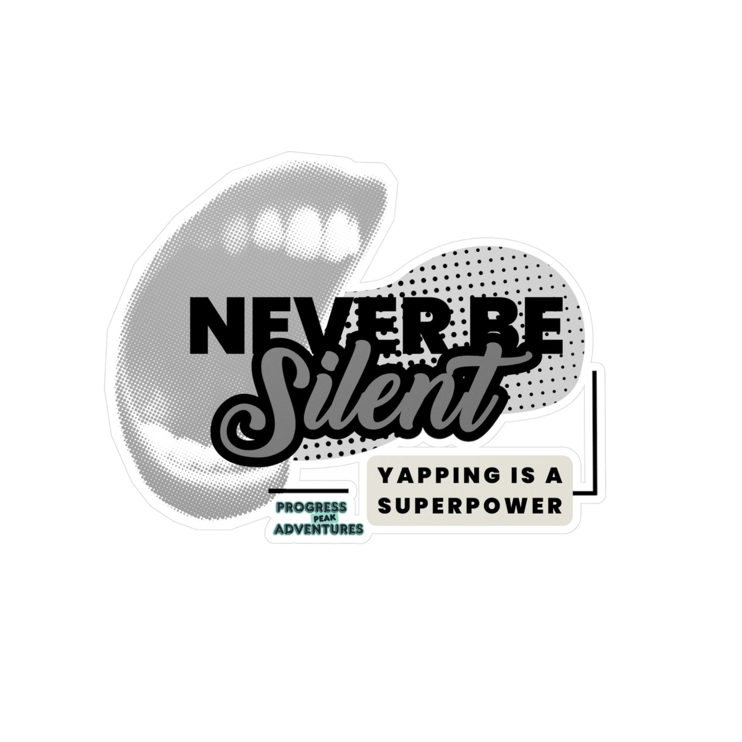 Yap Away Vinyl Sticker
