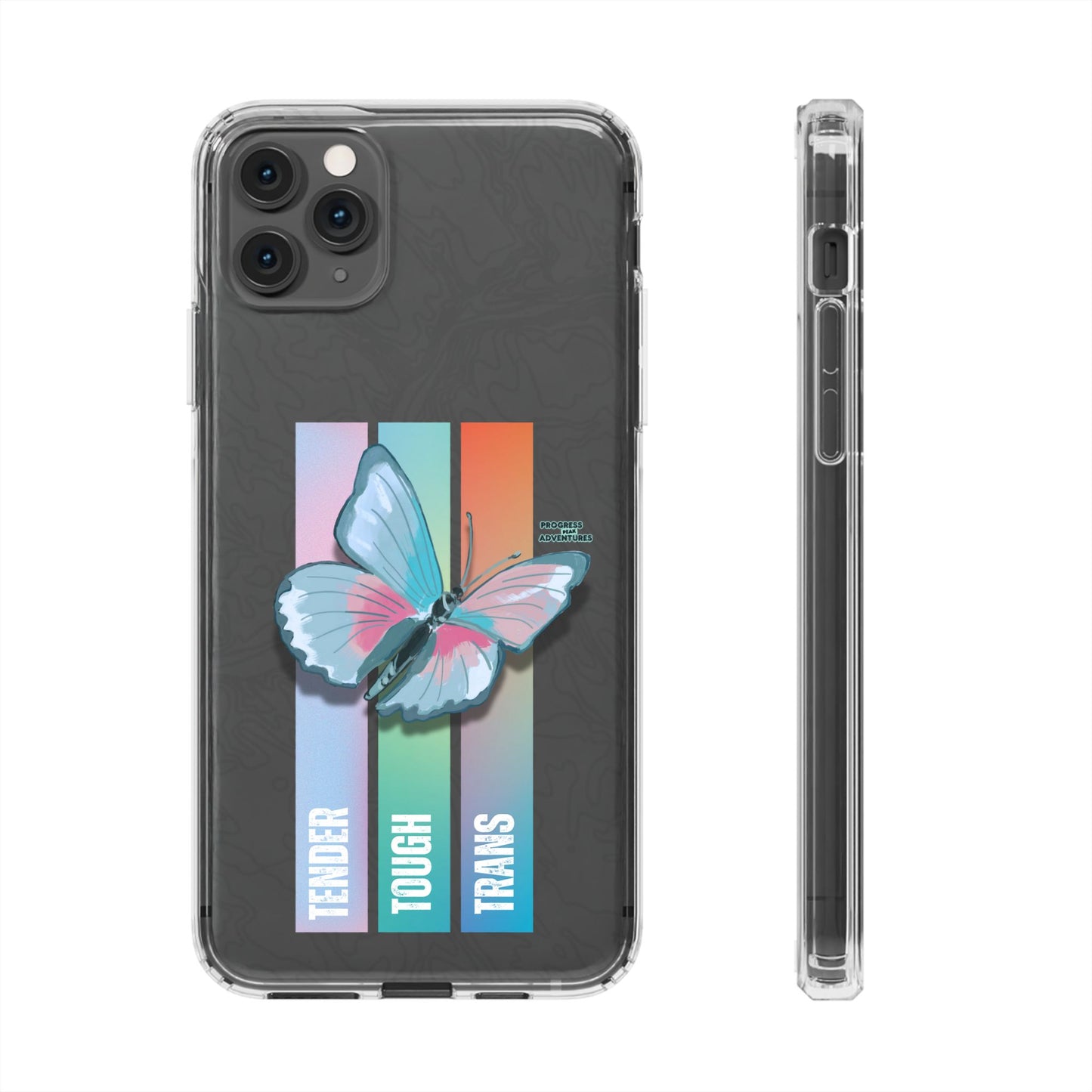 Adventure-Themed Clear Phone Case - Progress Peak Design