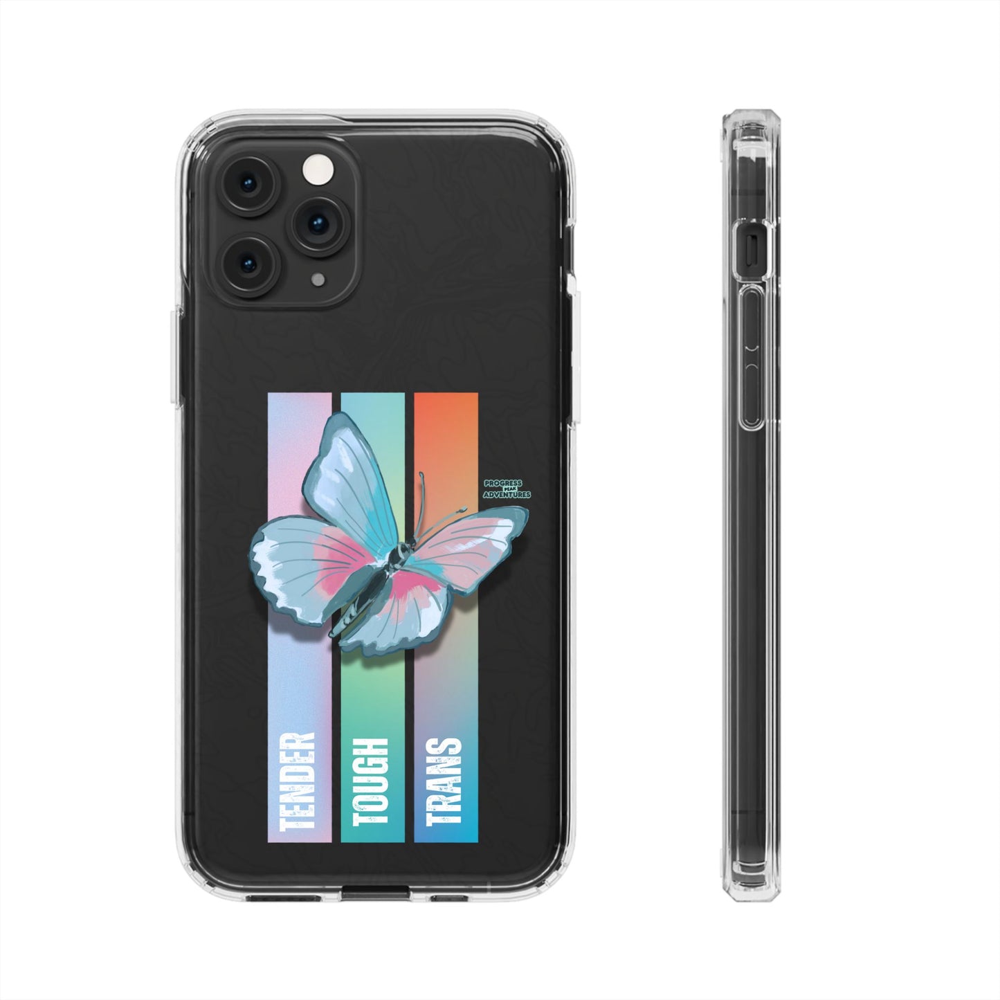 Adventure-Themed Clear Phone Case - Progress Peak Design