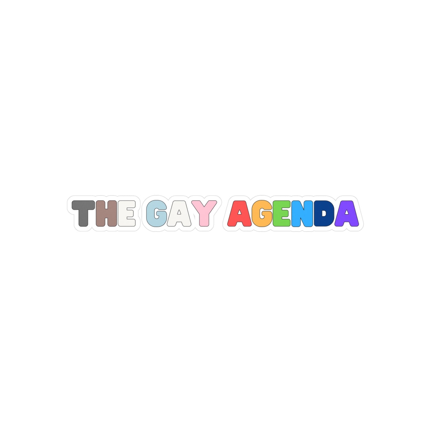 The Gay Agenda Vinyl Sticker