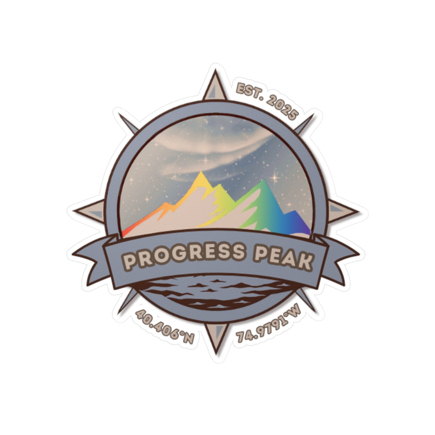 Compass Vinyl Sticker