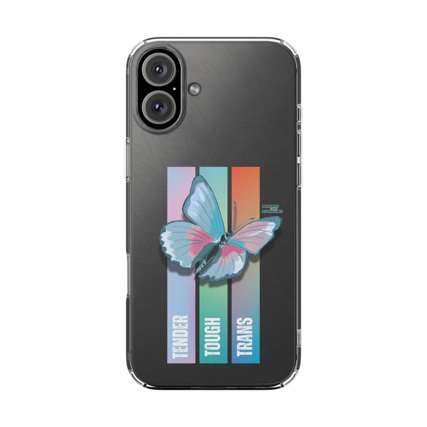 Adventure-Themed Clear Phone Case - Progress Peak Design