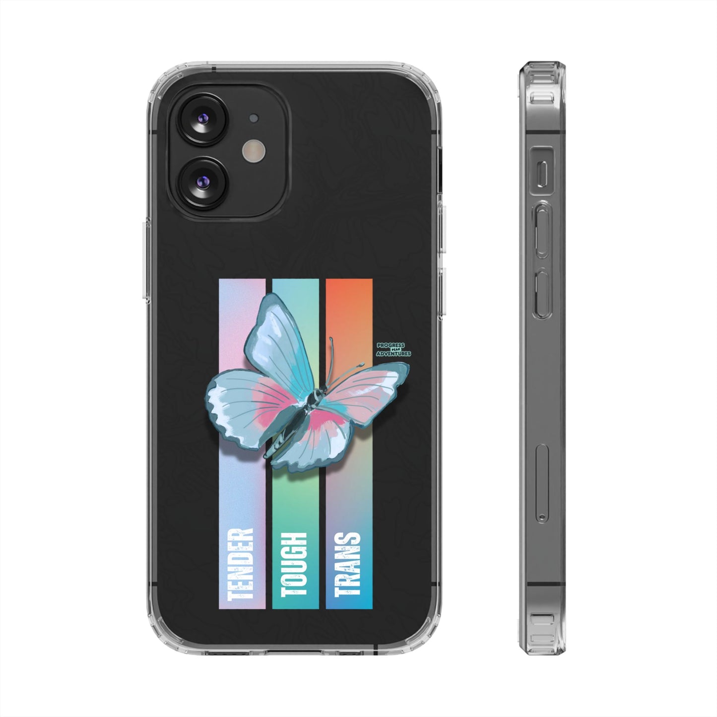 Adventure-Themed Clear Phone Case - Progress Peak Design