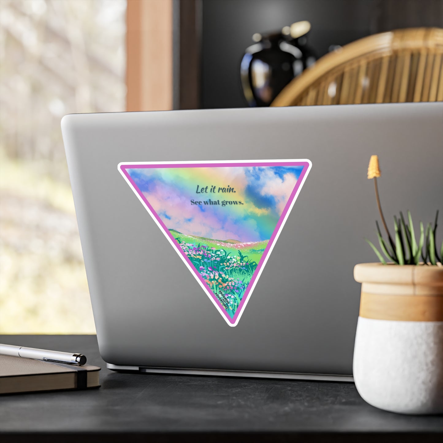 See What Grows Vinyl Sticker