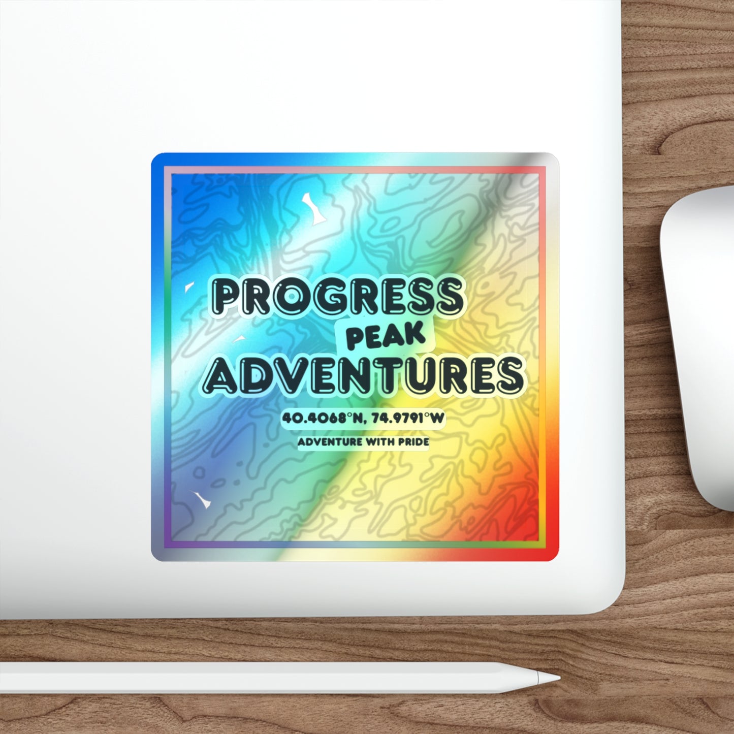 Progress Peak Adventures | Holographic Sticker