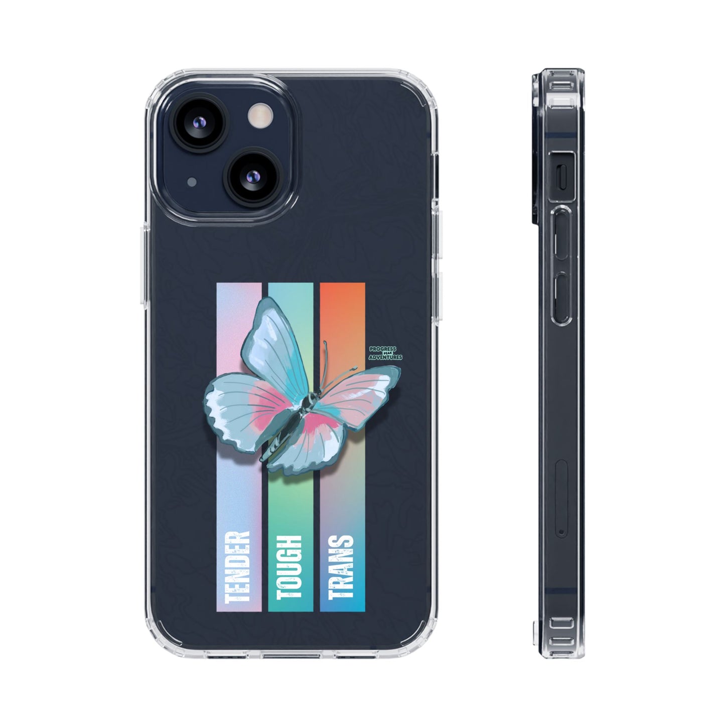 Adventure-Themed Clear Phone Case - Progress Peak Design