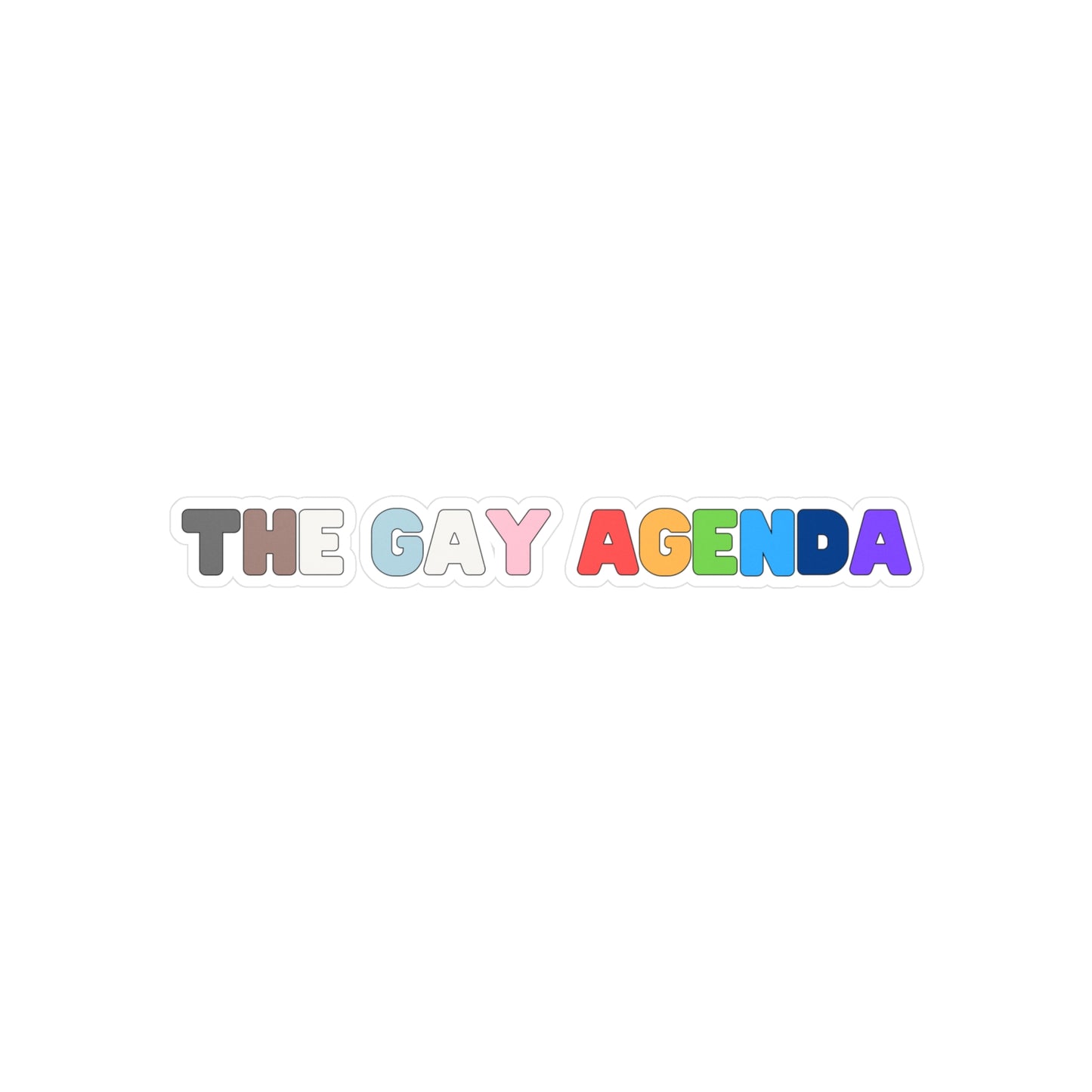 The Gay Agenda Vinyl Sticker