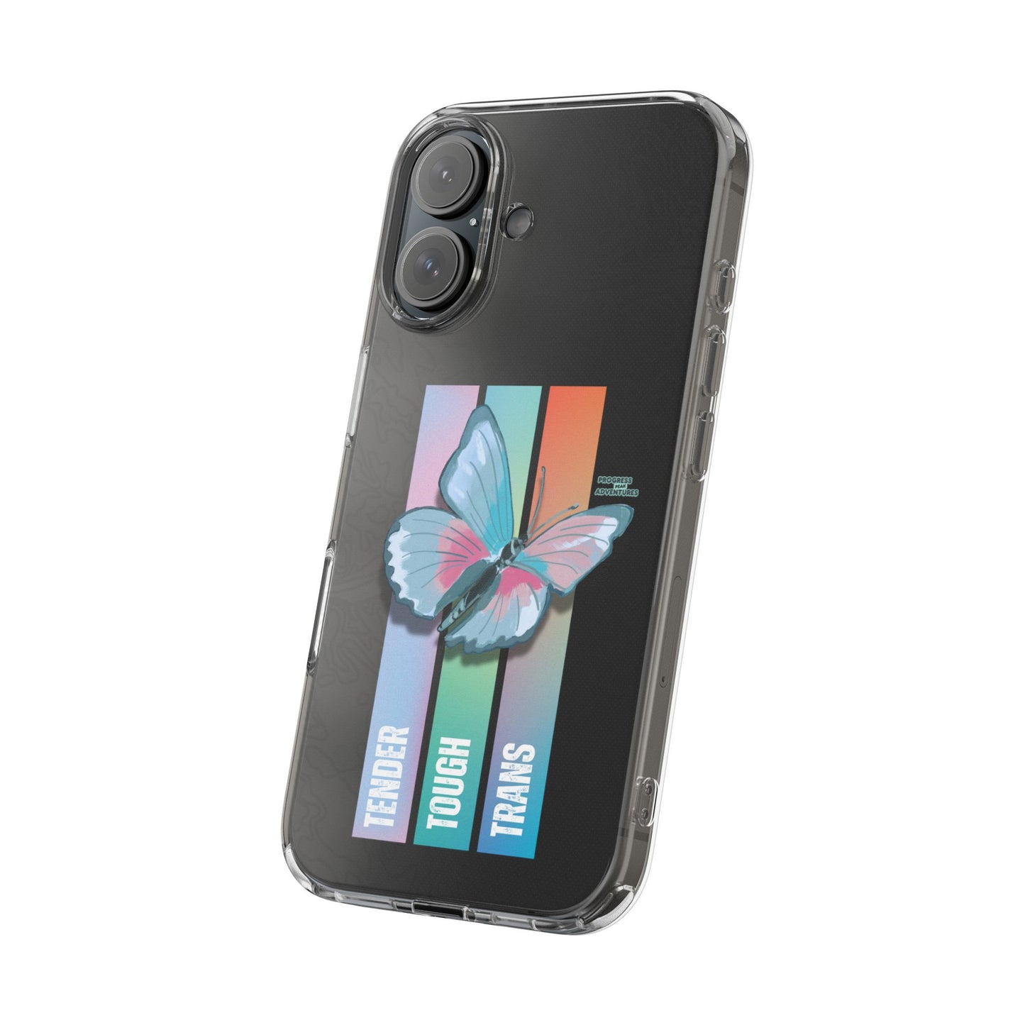 Adventure-Themed Clear Phone Case - Progress Peak Design