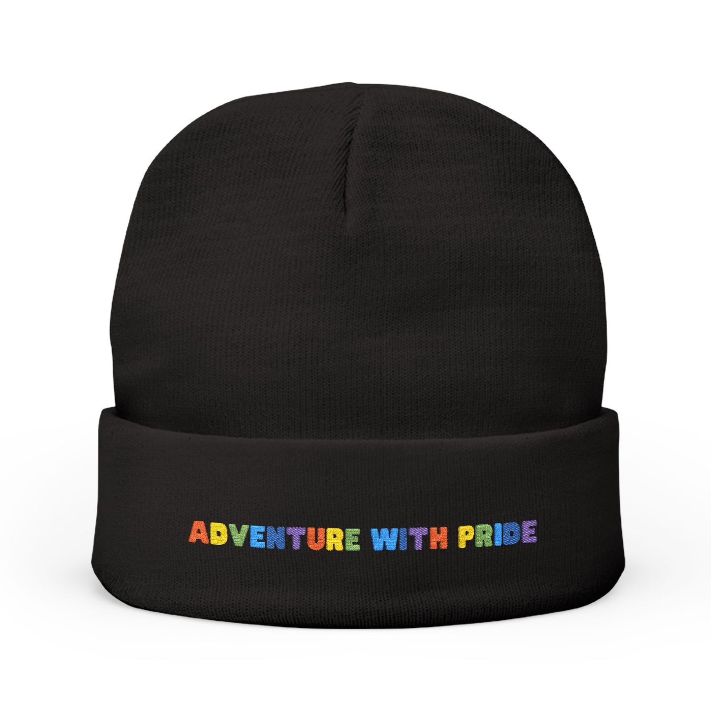 Adventure with Pride Knit Beanie | Embroidery