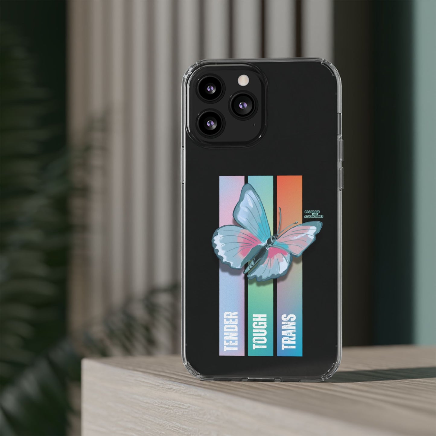 Adventure-Themed Clear Phone Case - Progress Peak Design