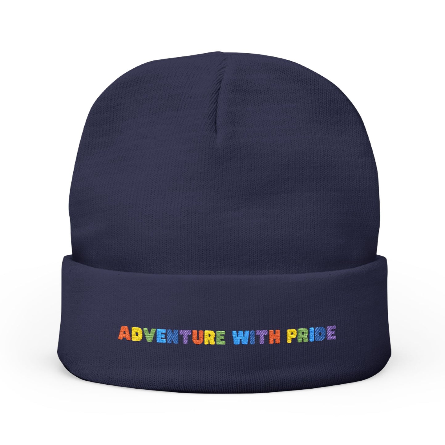 Adventure with Pride Knit Beanie | Embroidery