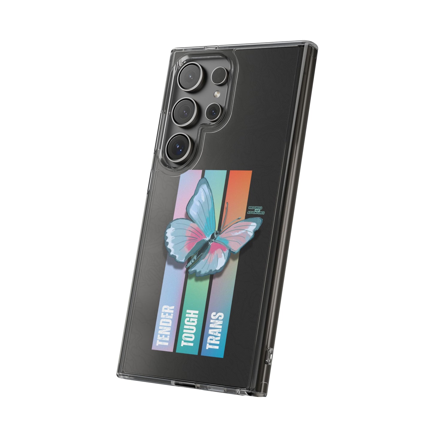 Adventure-Themed Clear Phone Case - Progress Peak Design