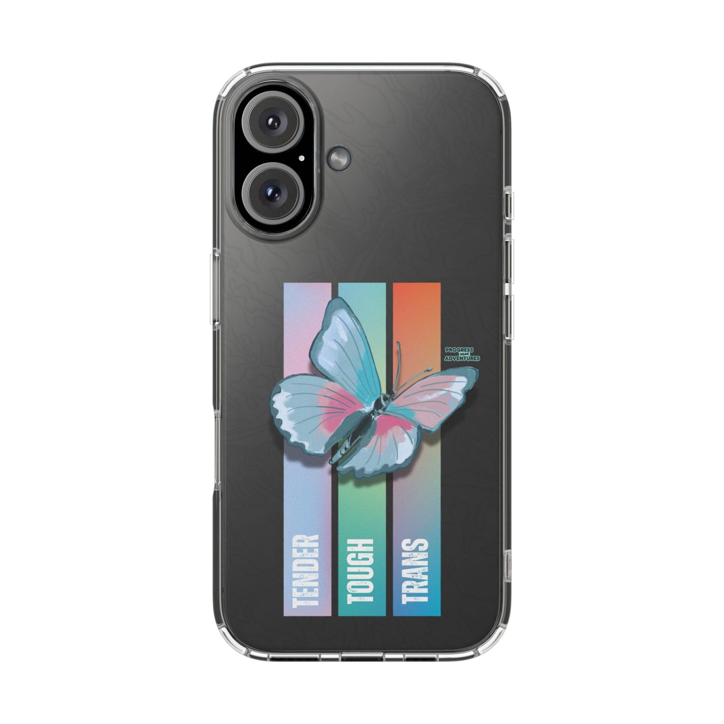 Adventure-Themed Clear Phone Case - Progress Peak Design