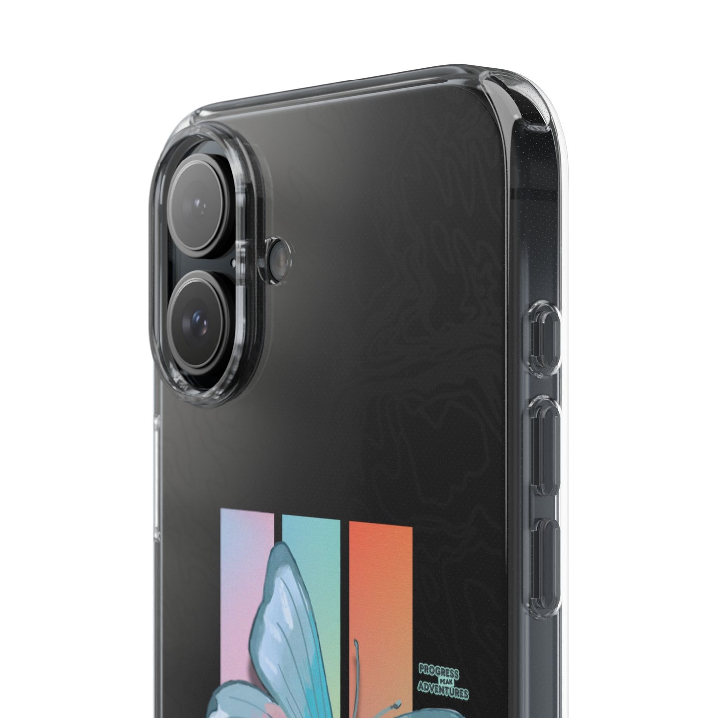 Adventure-Themed Clear Phone Case - Progress Peak Design