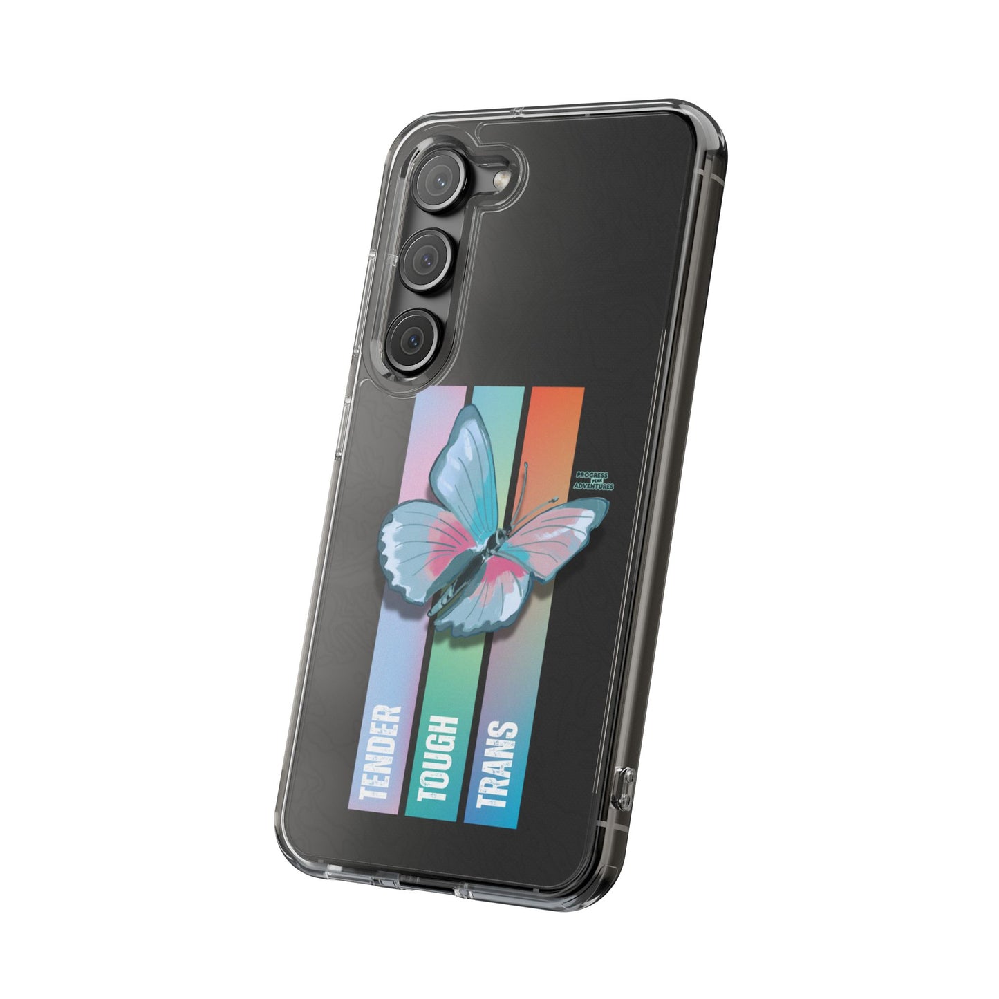 Adventure-Themed Clear Phone Case - Progress Peak Design
