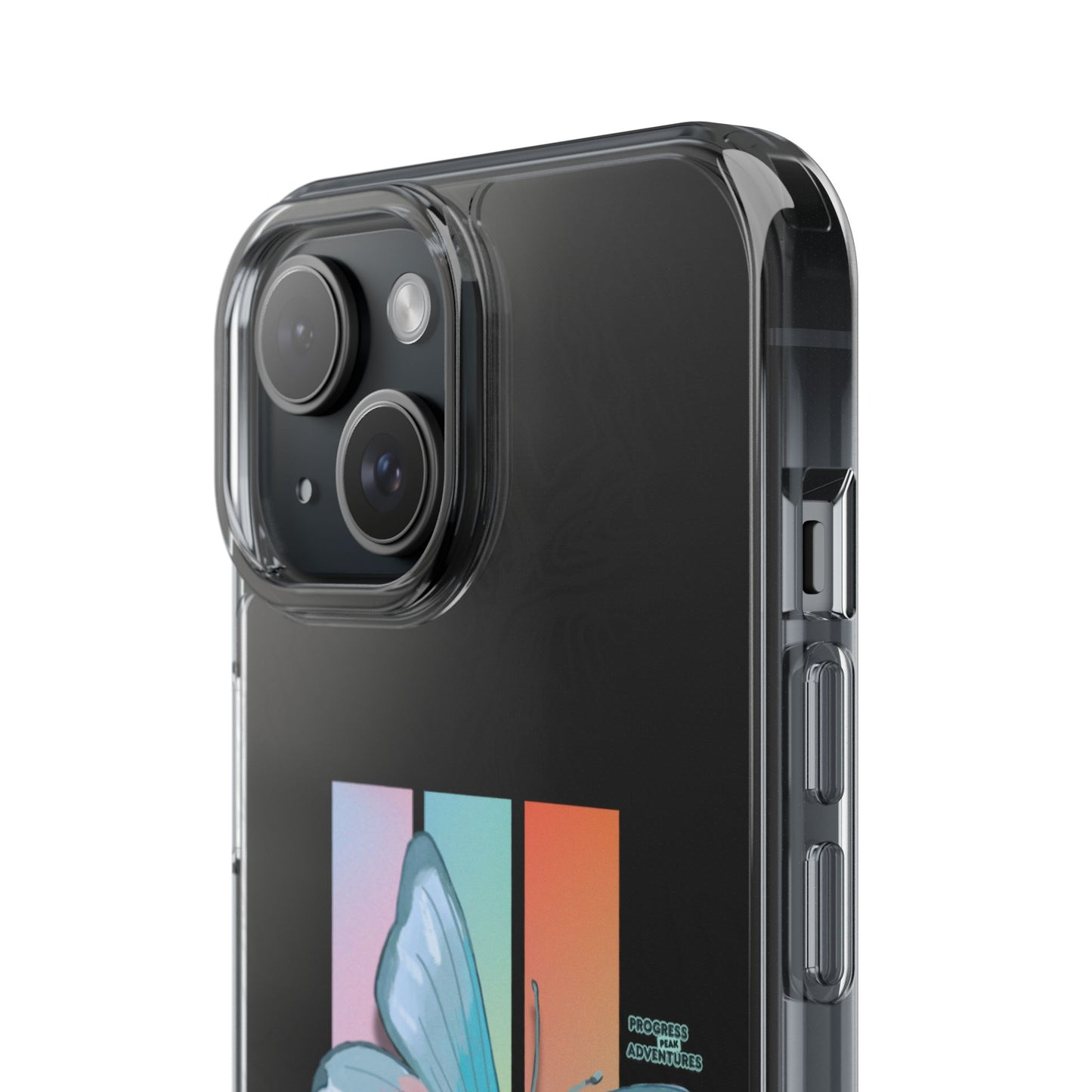 Adventure-Themed Clear Phone Case - Progress Peak Design