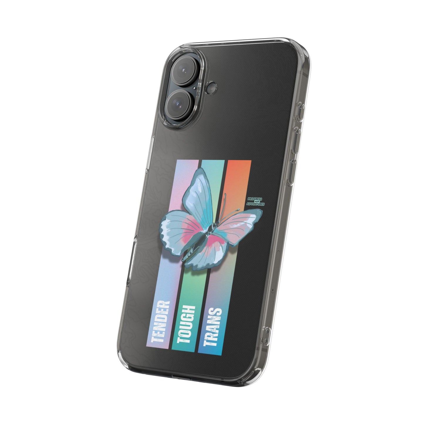 Adventure-Themed Clear Phone Case - Progress Peak Design
