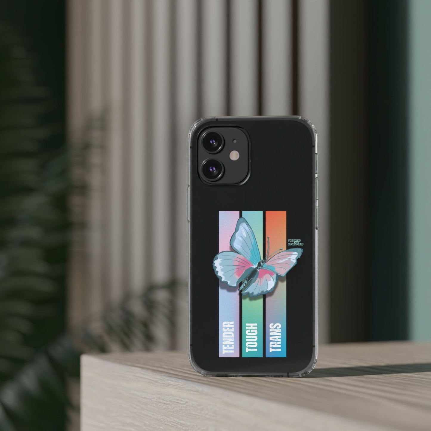 Adventure-Themed Clear Phone Case - Progress Peak Design