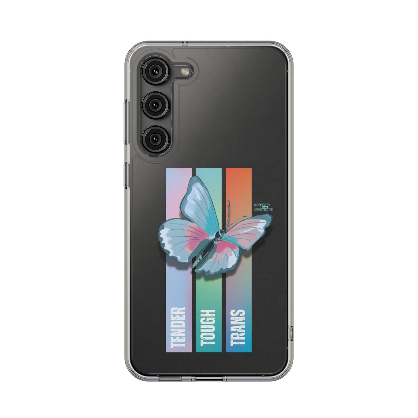 Adventure-Themed Clear Phone Case - Progress Peak Design