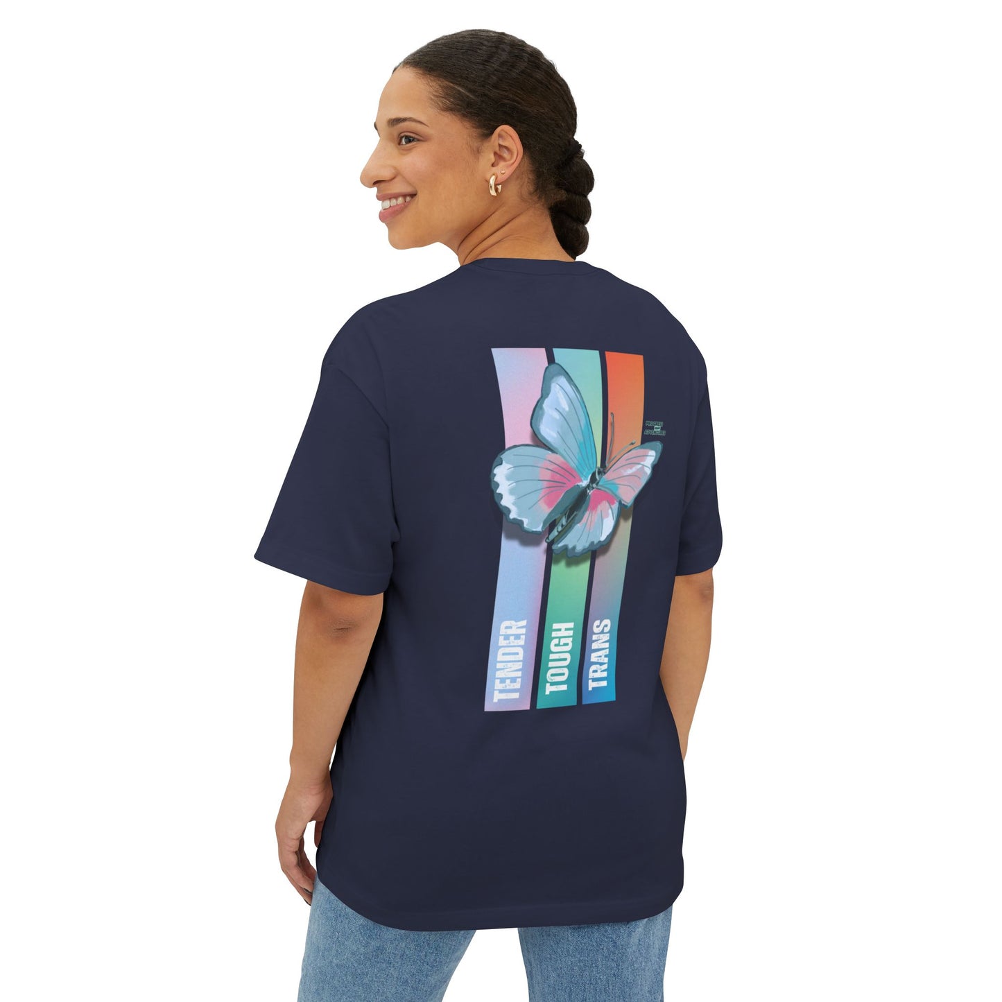 Tender, Tough, Trans | Oversized Boxy Tee (Unisex)