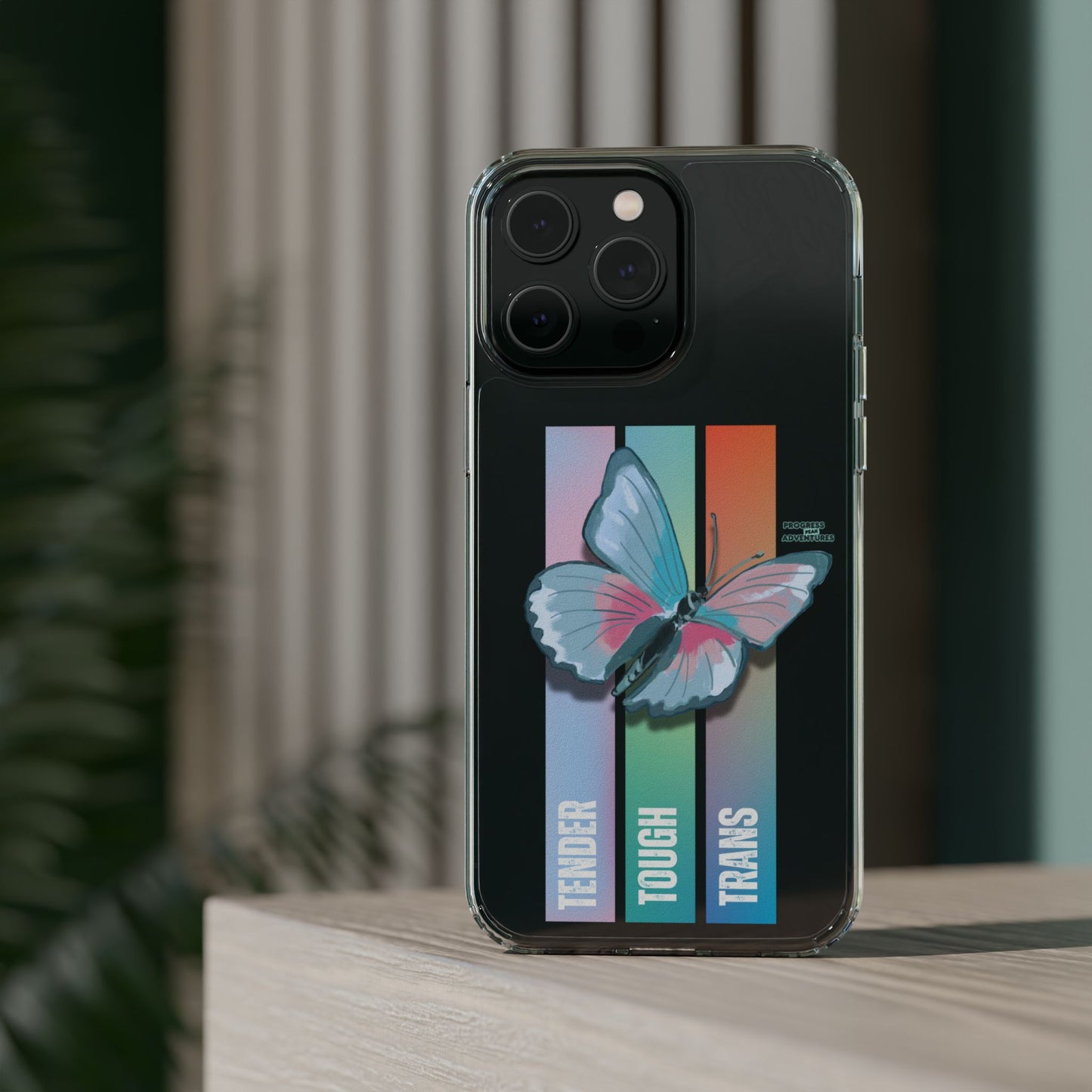 Adventure-Themed Clear Phone Case - Progress Peak Design