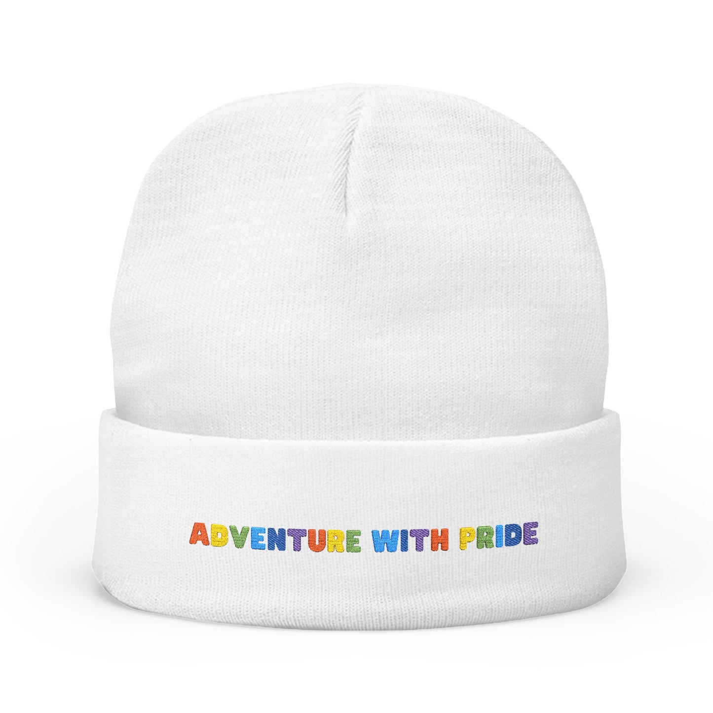 Adventure with Pride Knit Beanie | Embroidery
