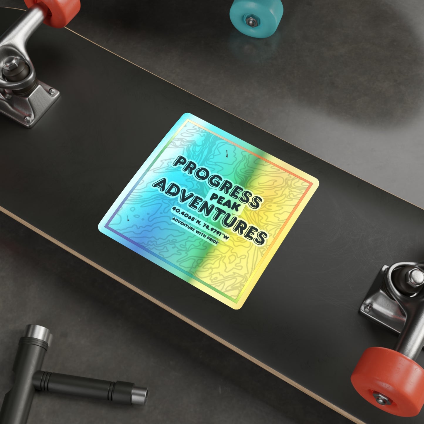 Progress Peak Adventures | Holographic Sticker