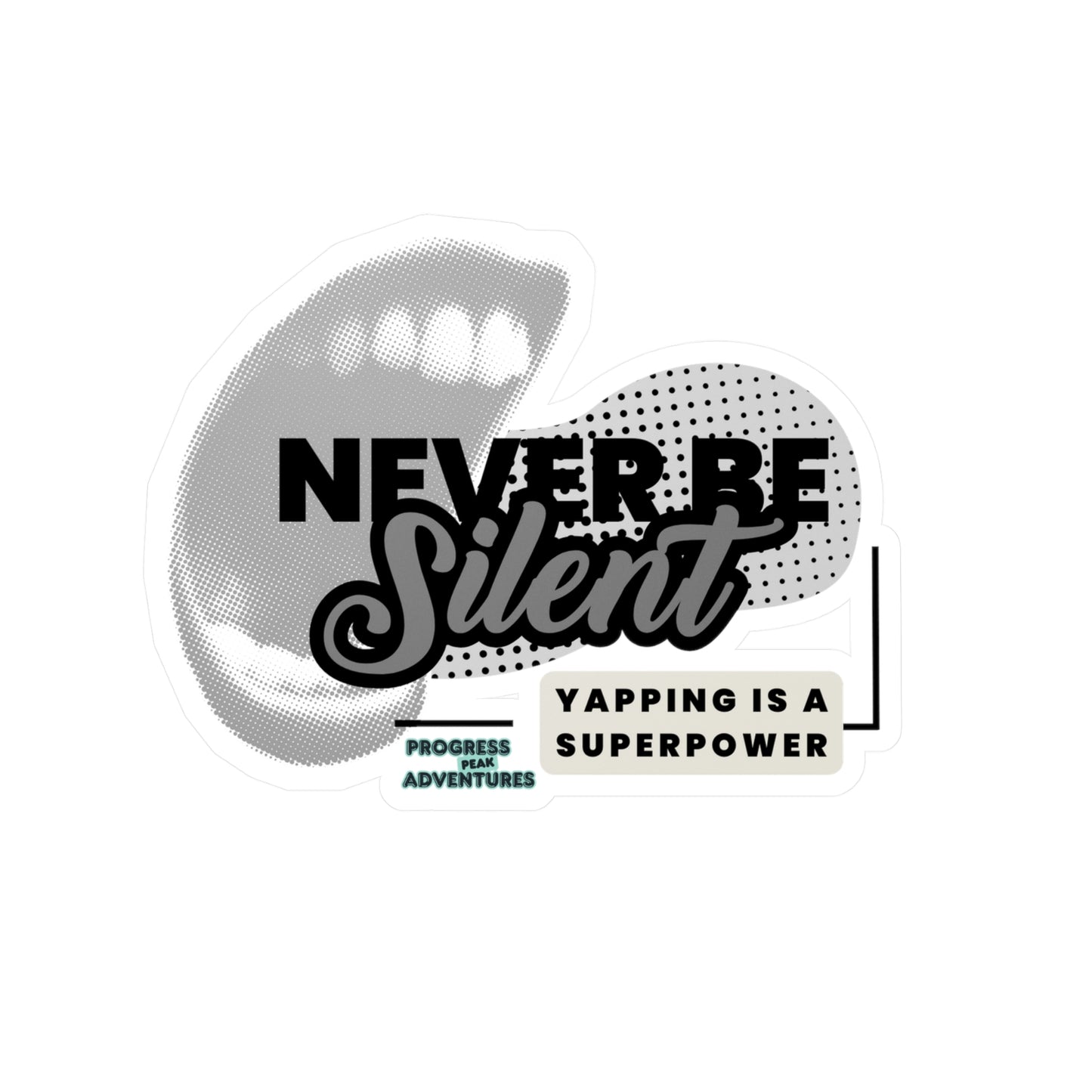 Yap Away Vinyl Sticker