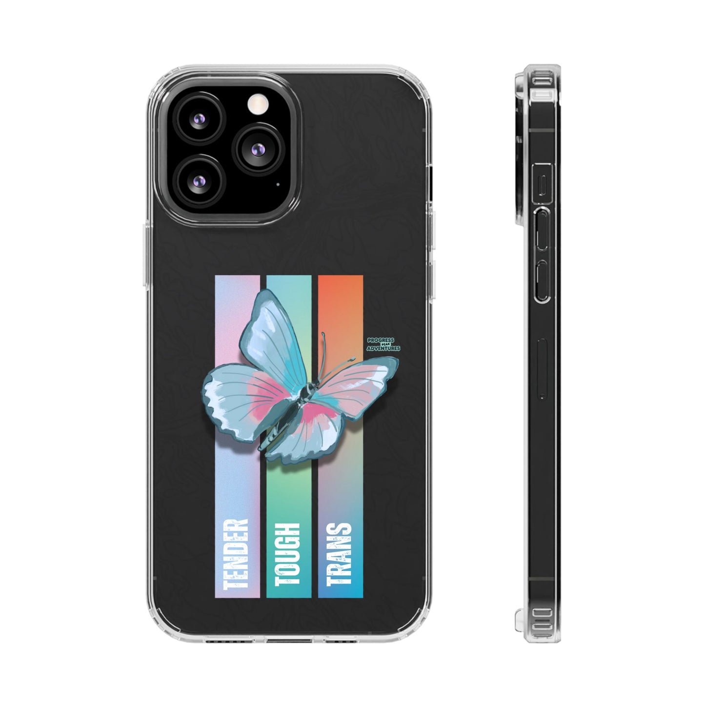 Adventure-Themed Clear Phone Case - Progress Peak Design