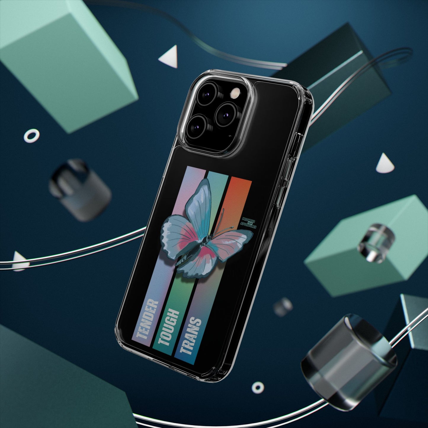 Adventure-Themed Clear Phone Case - Progress Peak Design