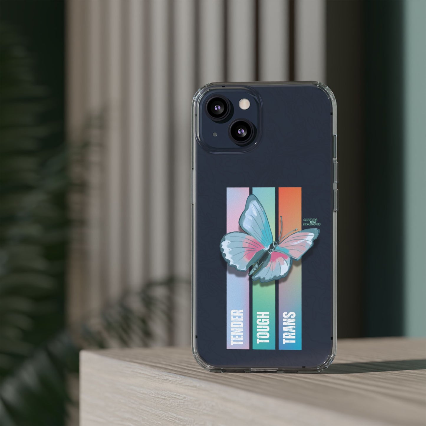 Adventure-Themed Clear Phone Case - Progress Peak Design