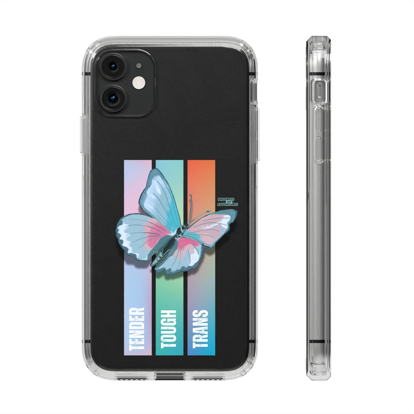 Adventure-Themed Clear Phone Case - Progress Peak Design