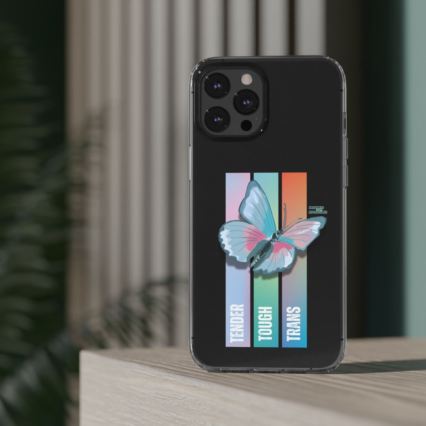Adventure-Themed Clear Phone Case - Progress Peak Design