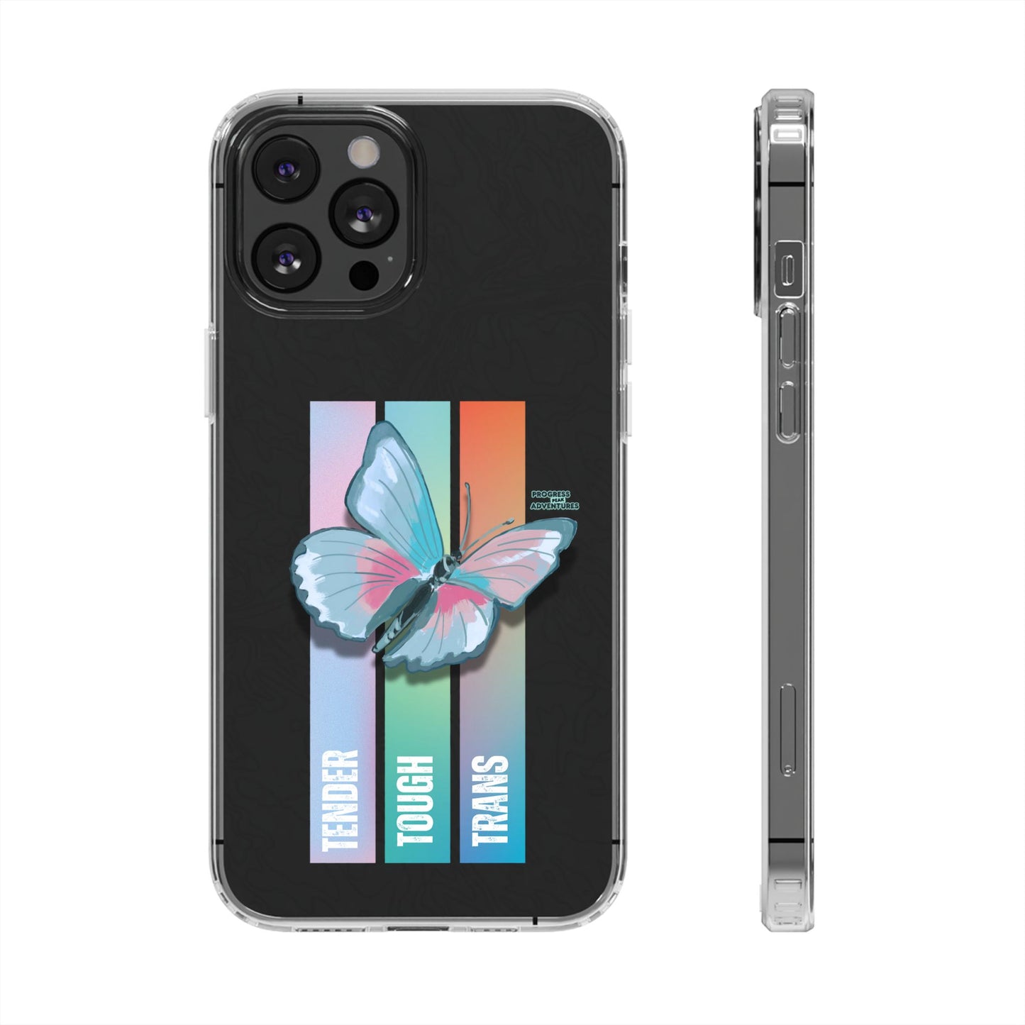 Adventure-Themed Clear Phone Case - Progress Peak Design