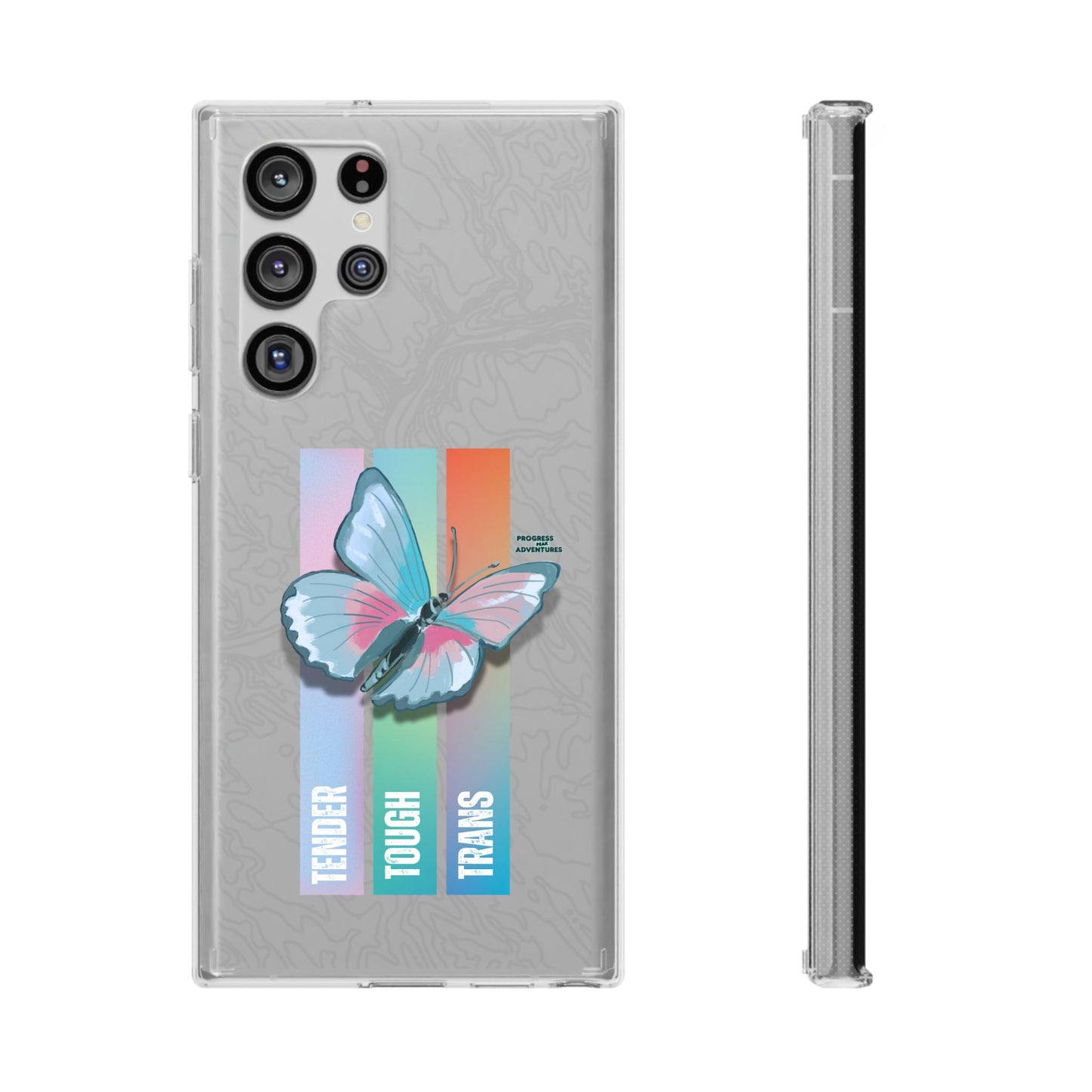 Adventure-Themed Clear Phone Case - Progress Peak Design