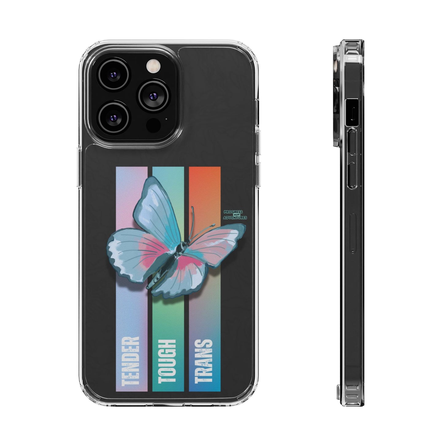 Adventure-Themed Clear Phone Case - Progress Peak Design