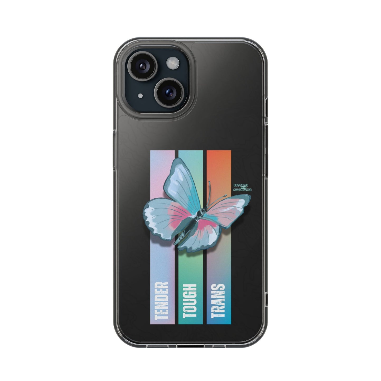 Adventure-Themed Clear Phone Case - Progress Peak Design
