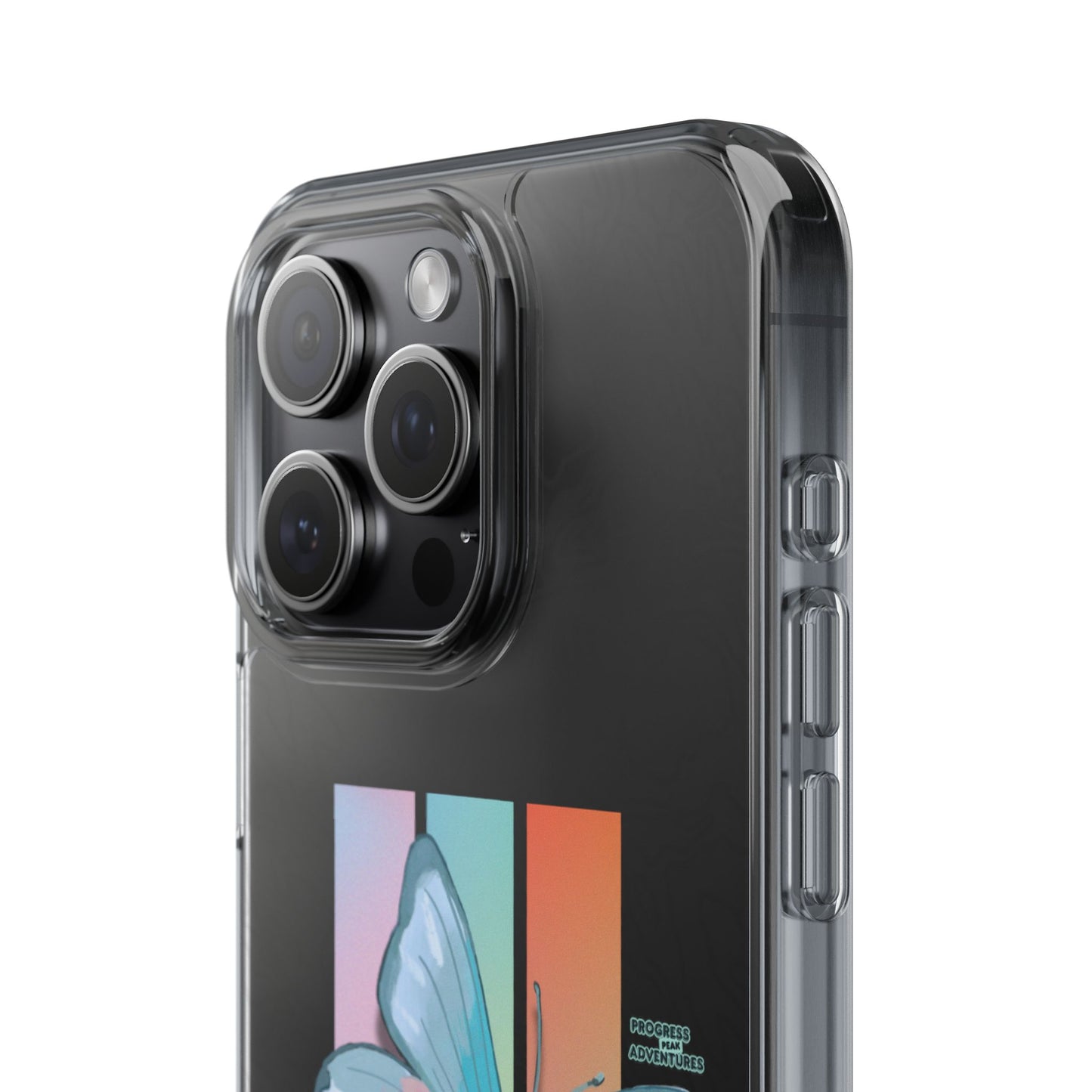 Adventure-Themed Clear Phone Case - Progress Peak Design