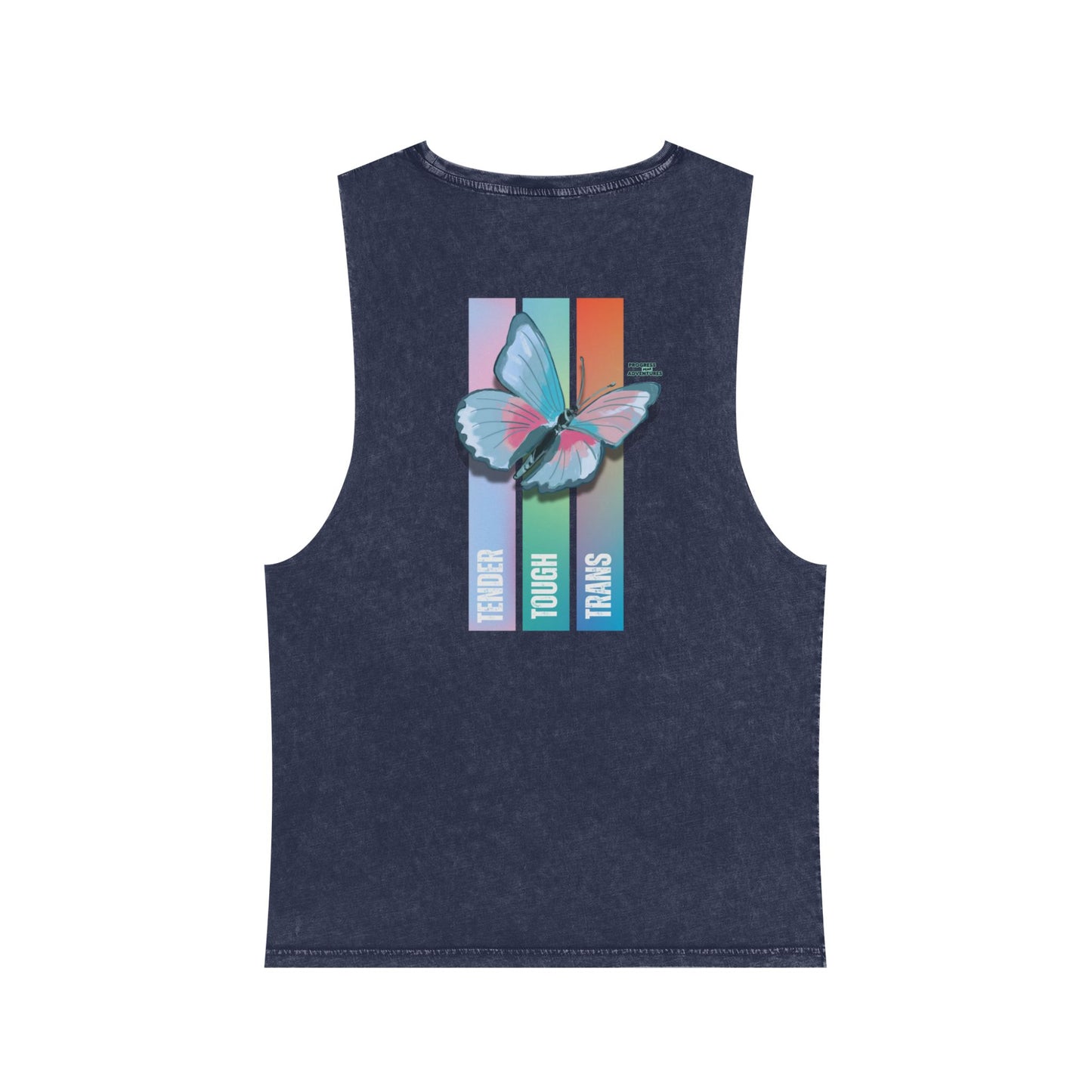 Tender, Tough, Trans | Stonewash Tank Top (Unisex)