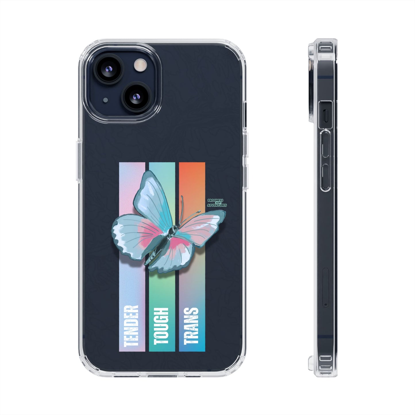 Adventure-Themed Clear Phone Case - Progress Peak Design